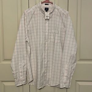 J crew flex washed long sleeve shirt size large NEW WITH TAGS